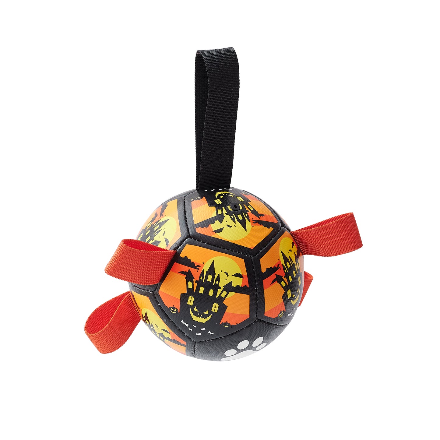 Pelotas de fútbol para perros, juguete con Sraps, regalo de Navidad y Halloween para mascotas, juguete de cumpleaños para cachorros, juguetes interactivos para tira y afloja, juguetes acuáticos 