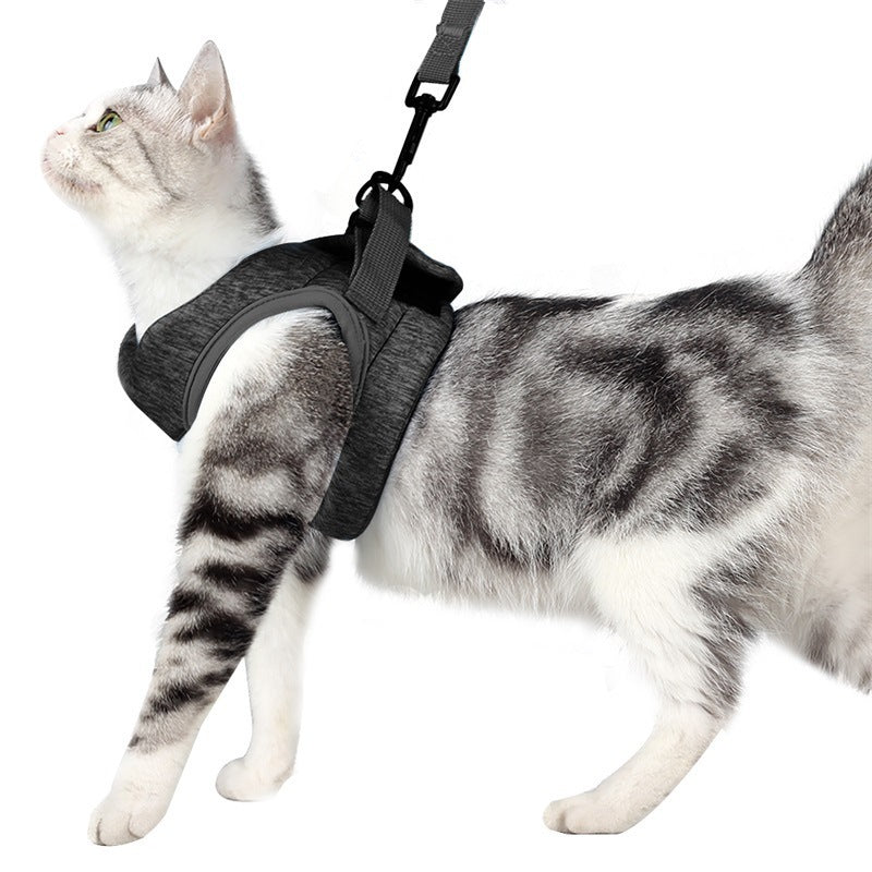 Sangle de poitrine de style gilet, corde antidéflagrante pour chat