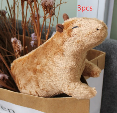 Simulación de Capybara, juguete de peluche, Capybara, lindo Animal PEQUEÑO, muñeca, regalo para niños, decoración