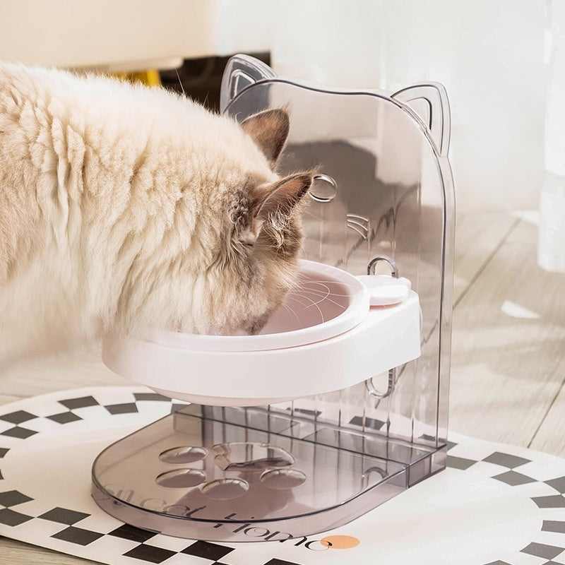 Bol d'oreille de chat à hauteur réglable pour animaux de compagnie