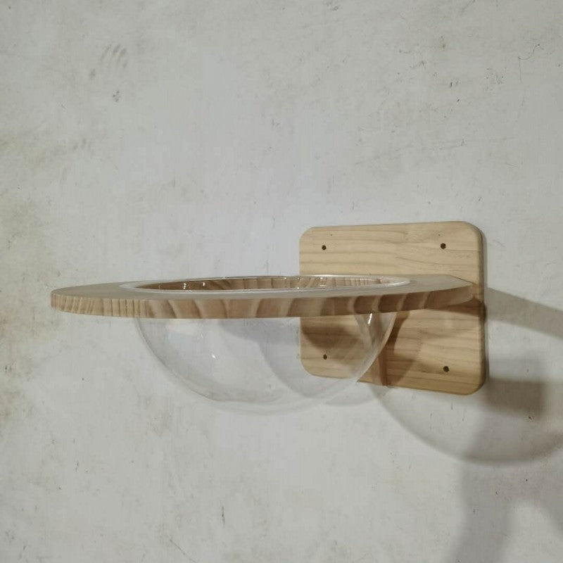 Arena para gatos de madera para montar en la pared