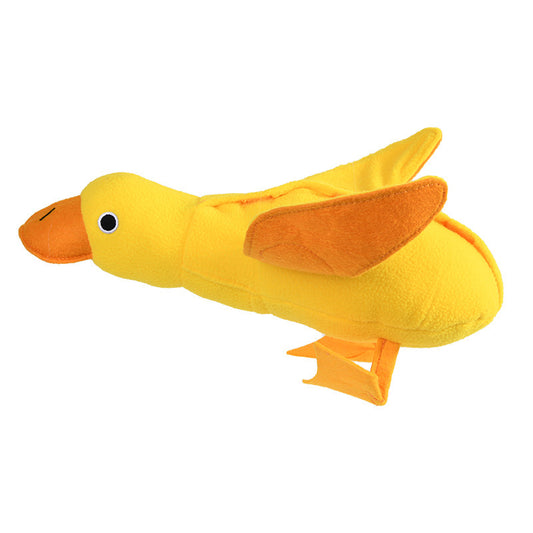 Teddy Toy With Dog Sound Duck Doll For Training Sniffing Grinding Teeth Pet Supplies Toy With Food Leaks