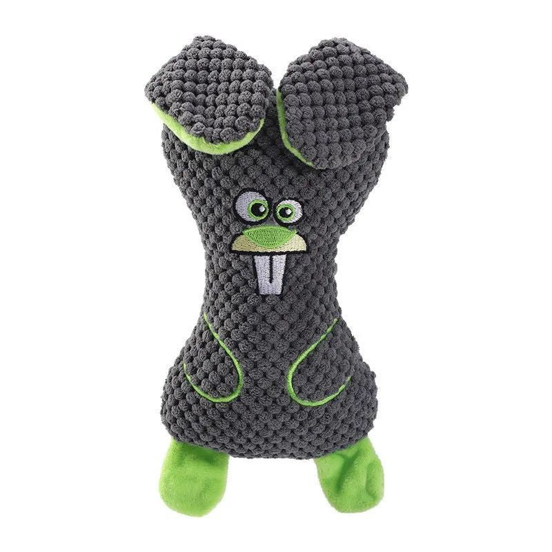 Dog Plush Bites Toys Squeak Cute Animal Shapes Grind Teeth And Clean Teeth Interactive Play Pet Supplies