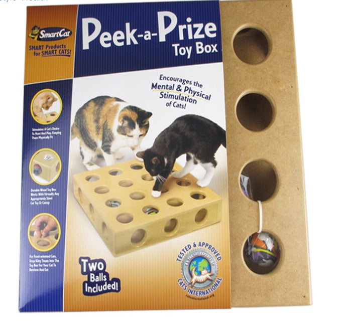 Cat intelligence 9 hole toy box