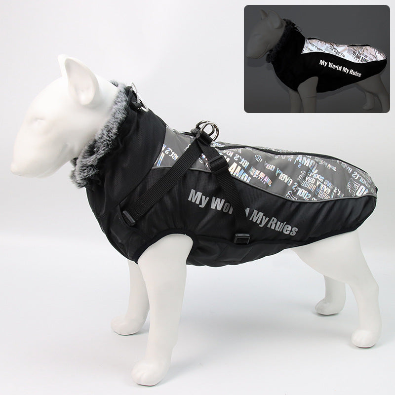 Winter warm pet jacket