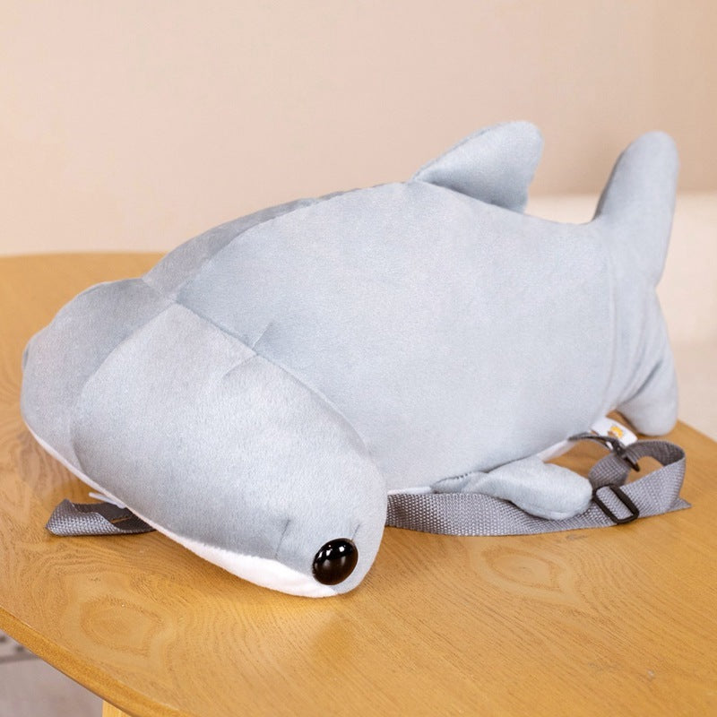 Sac d'école pour enfants avec dessin animé de requin marteau