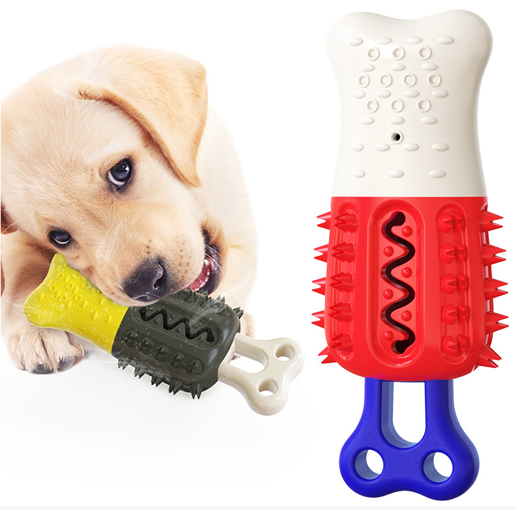 Suministros para masticar mascotas para enfriamiento y limpieza de dientes de verano