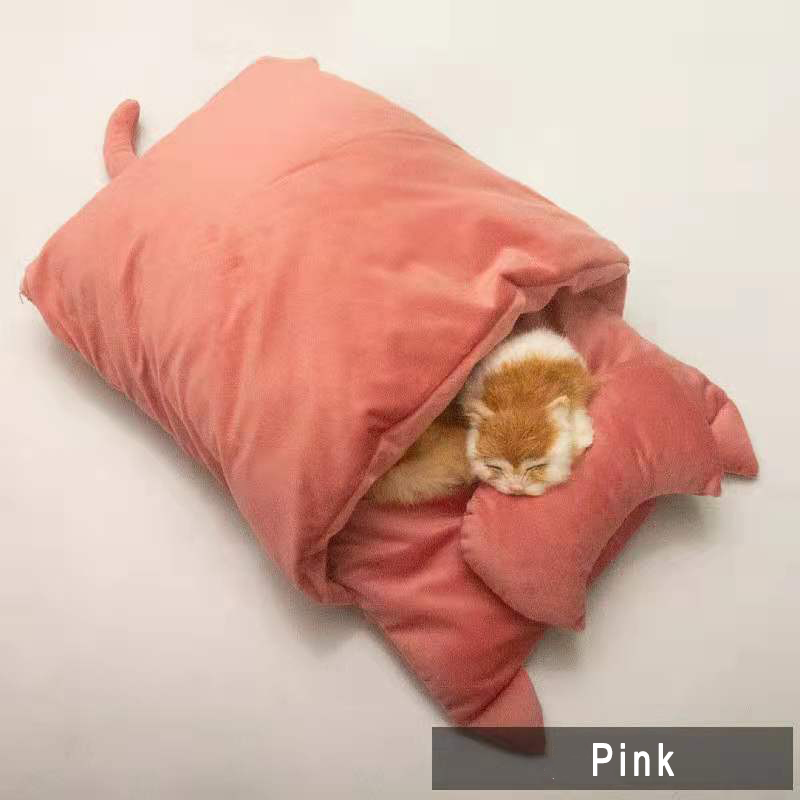 Arena para gatos Invierno Cálido Saco de dormir para gatos japoneses