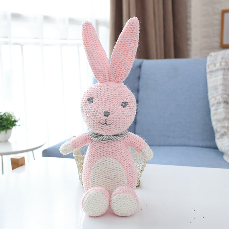 Wool knitted animal doll