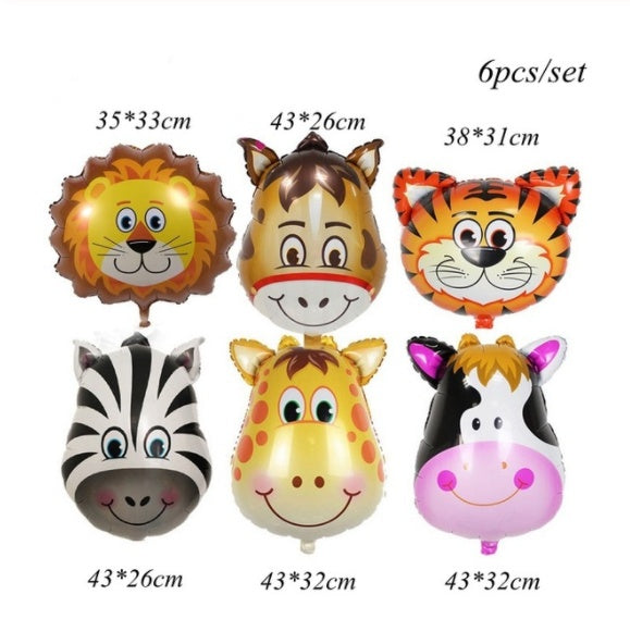 Animal theme party decoration set