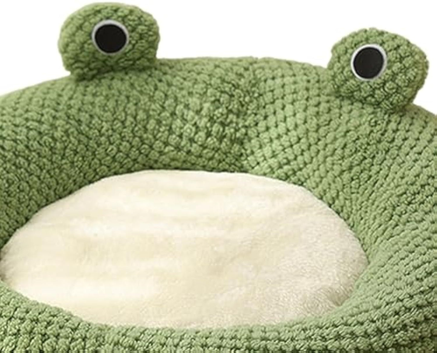 Lit de chat en forme de grenouille de dessin animé, lit de chat confortable d'intérieur pour chats ou petits chiens, chenil mignon pour animal de compagnie, nid de chat pour chiot, chaton, lapin