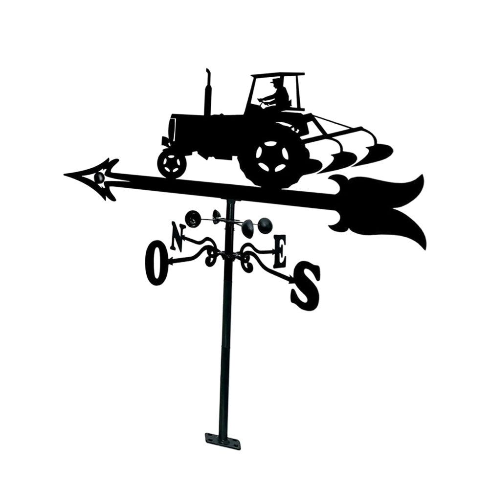 Tractor Iron Silhouette Weathervane Garden Roof