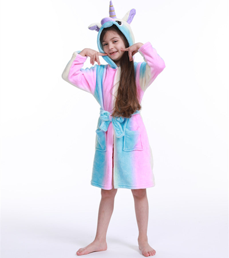 Animal hooded children's home wear