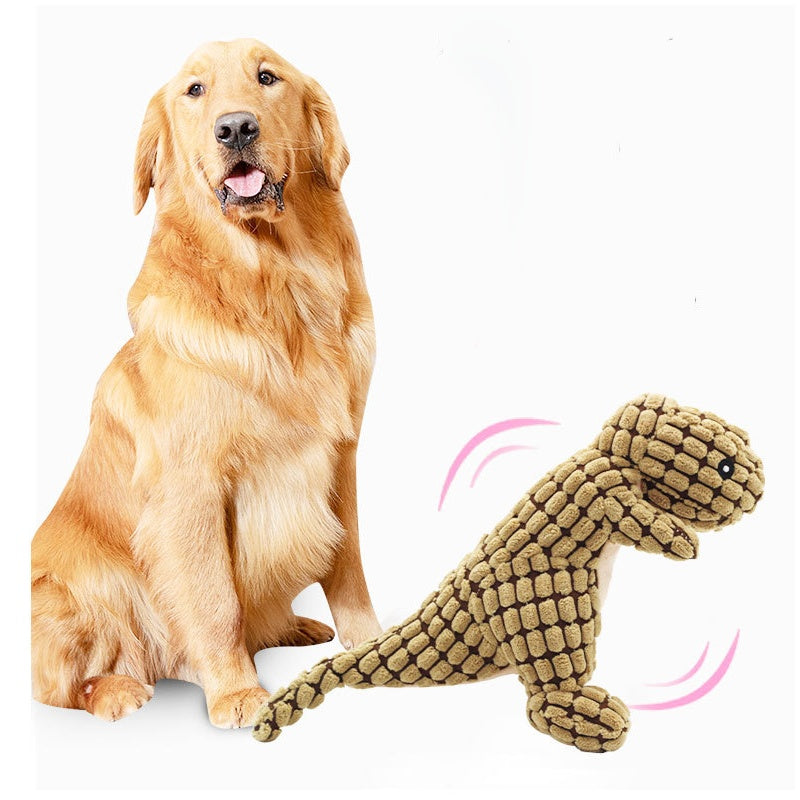 Toys With Sound For Dogs Resistant To Bites Grinding Teeth To Be Alone Relieves Boredom Training For Small Puppies Golden Retriever Supplies For Large Dogs