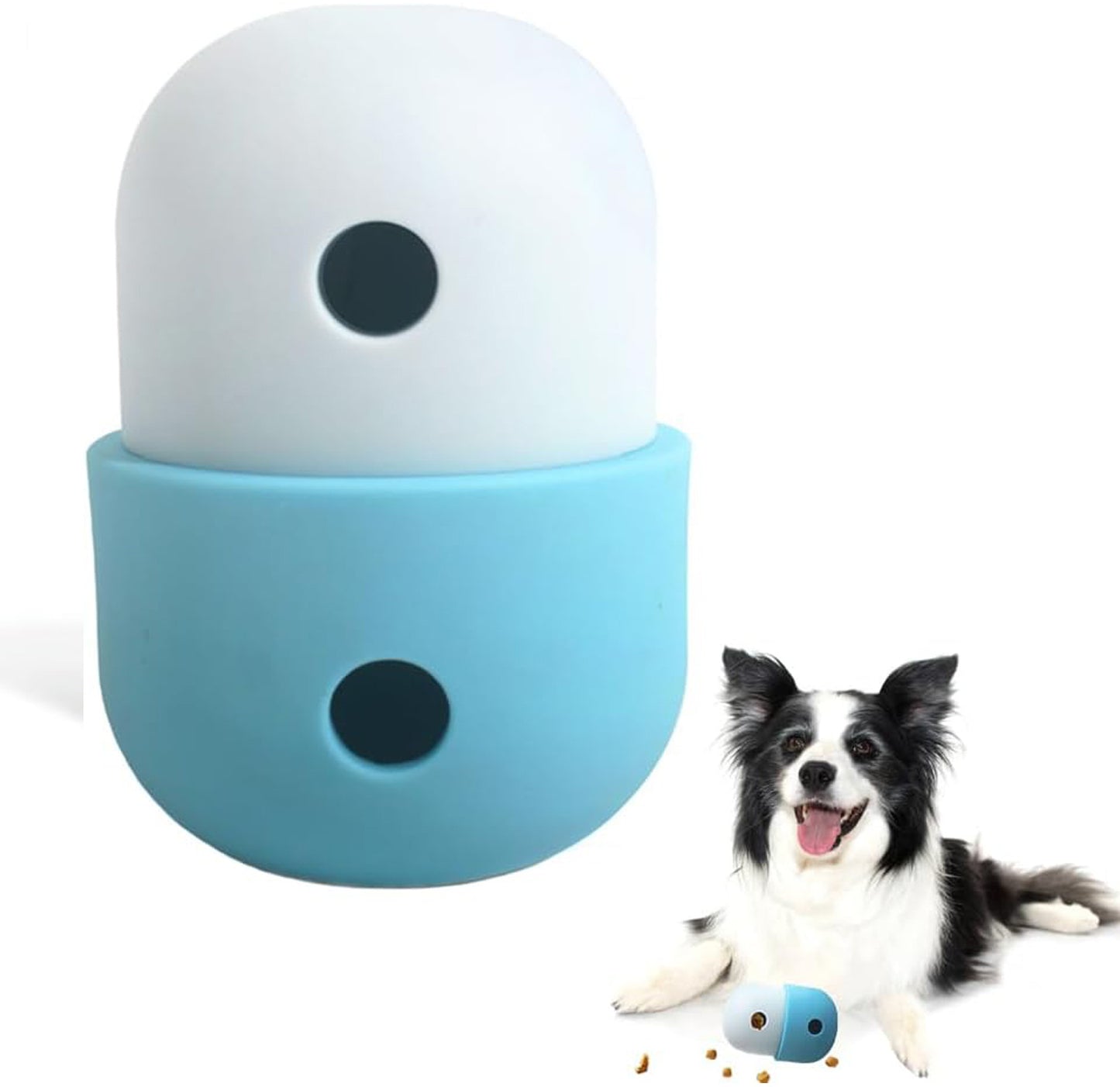 Pet Puzzle Toy Dog Treat Dispensing Cute Puppy Small Medium Dogs Interactive Chase Toy Pet Funny Enrichment Toys Food Ball For Dog Playing Training Slow Feeder Bowls