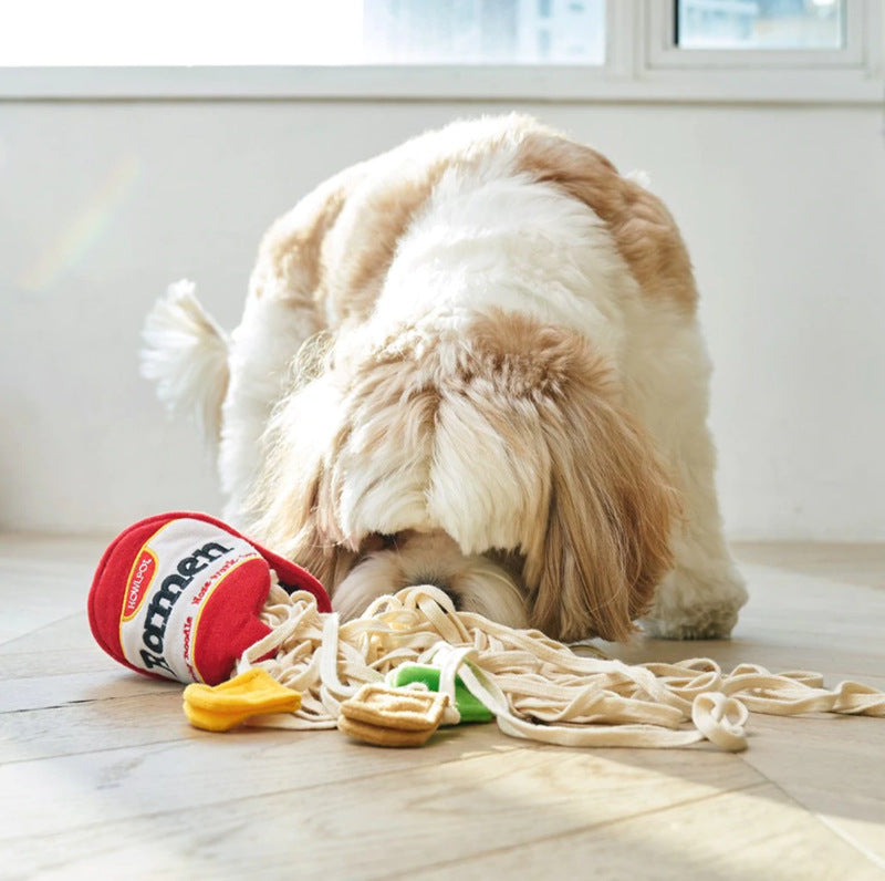 Ramen Smell Interactive Pet Food Leakage Toy