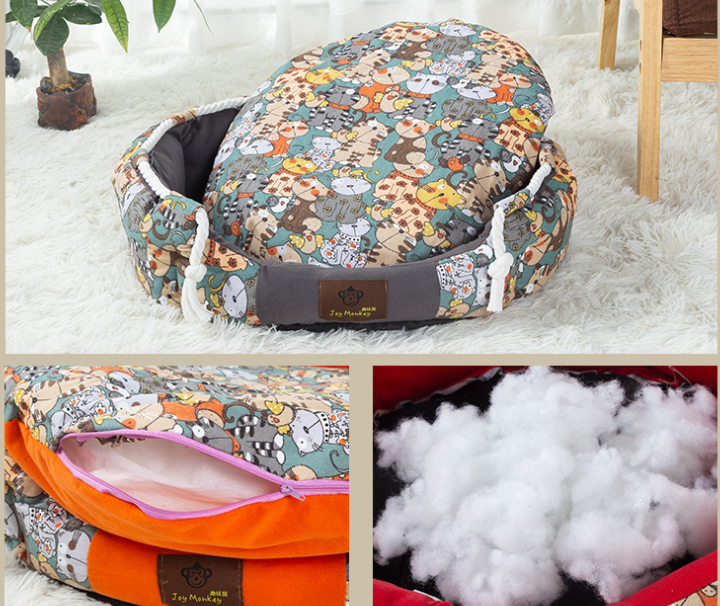 Four Seasons Universal Removable And Washable Pet Kennel Large Dog Bed To Keep Warm