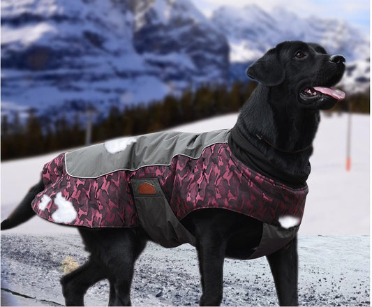 Chaqueta cálida de invierno para perros medianos y grandes.