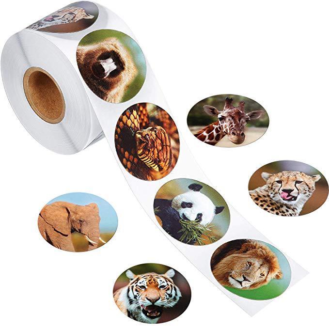 Children's Animal Toys Decorative Stickers Labels Animal Shaped Wall