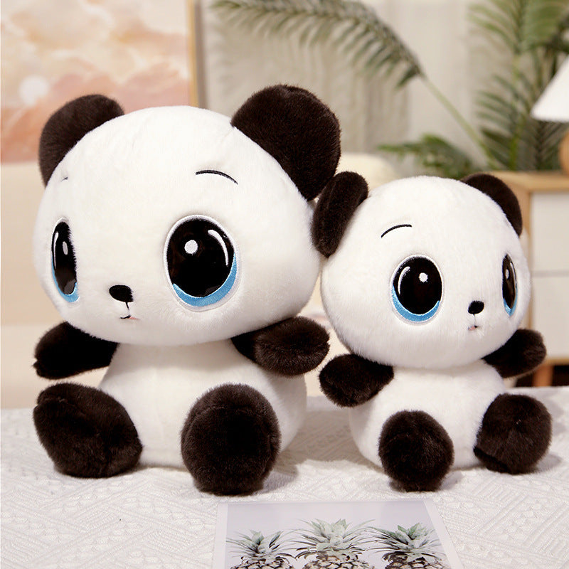 Lindos juguetes de peluche de muñeca Panda menor de dibujos animados