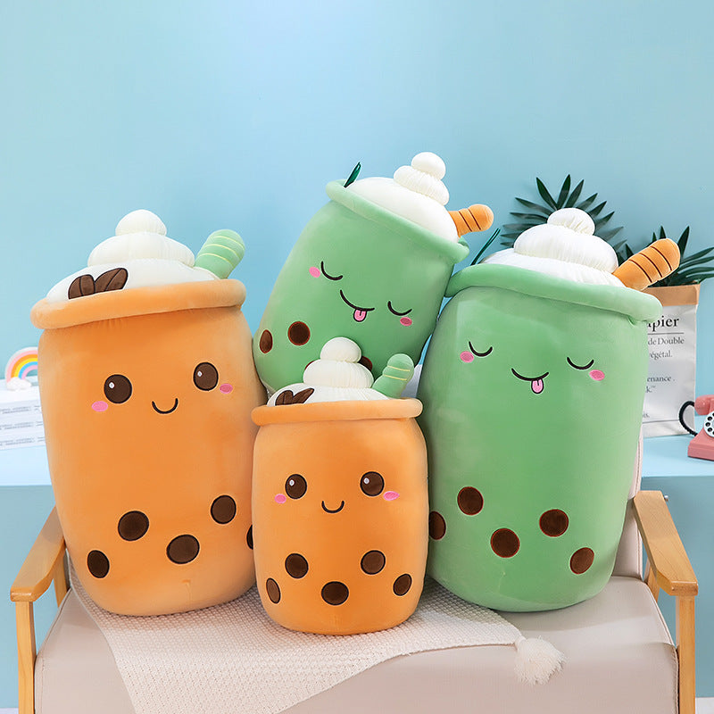 Emulational Fruit Milky Tea Cup Pillow Plush Toy