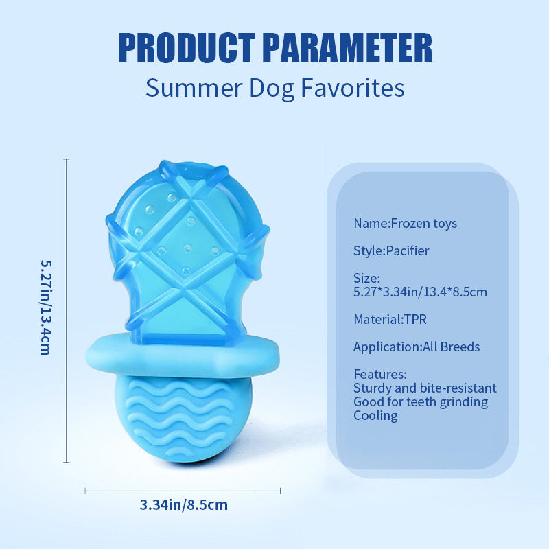 Summer Ice Cold Dog Popsicle Cooling Pet Supplies Water Filled Ice Cold Stick Ice Dog Teething Toy Set