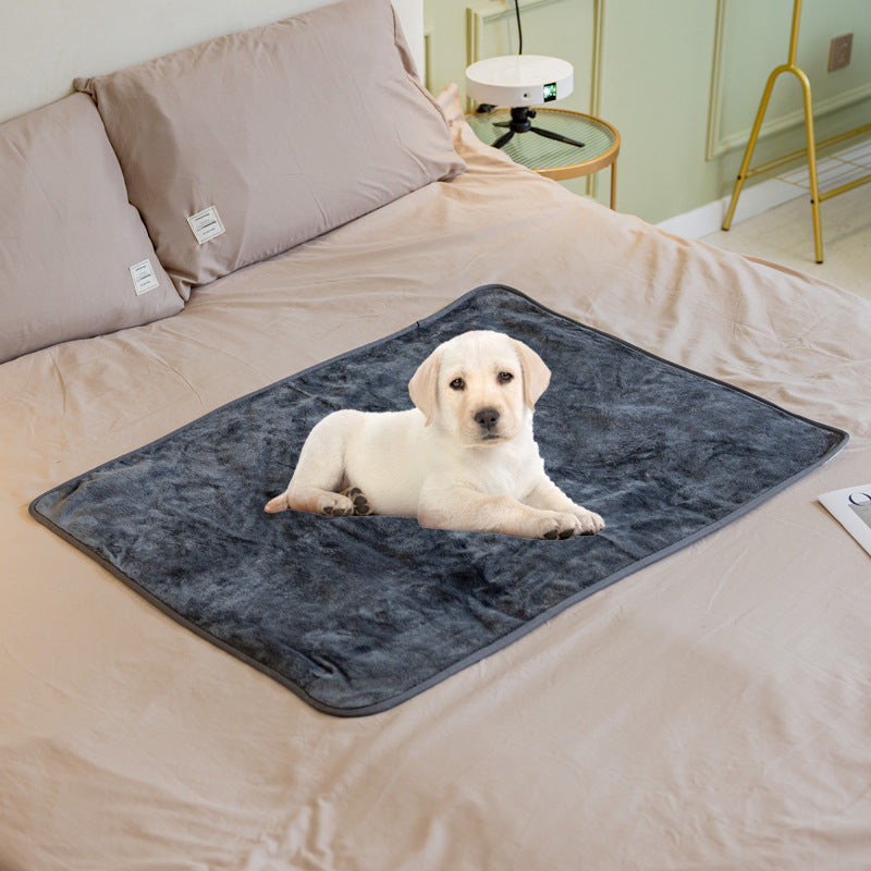 Fluffy Soft Dog Blanket Flannel Waterproof Pet Blanket Pet Mat Thick Dog Kitten Bed Blanket Washable Fuzzy Blanket For Dogs Cats