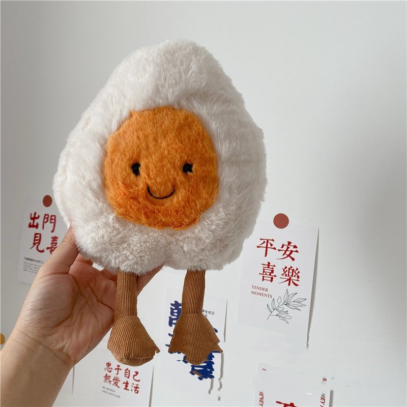 Jouet en peluche mignon d'oeuf à la coque poupée créative