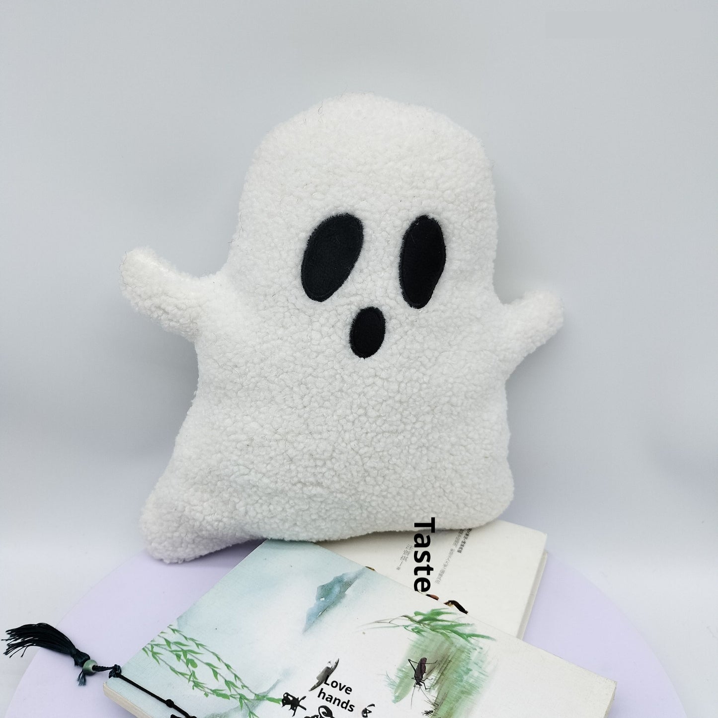 Regalo de Halloween Fantasma blanco Diseño del lugar Accesorios Divertido juguete de peluche