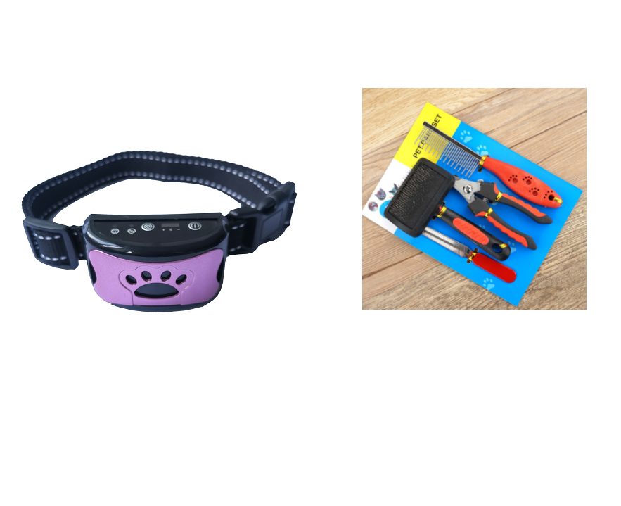 Collar de entrenamiento para perros, eléctrico, resistente al agua, Control remoto, recargable, entrenador para perros, supresor de ladridos con sonido de vibración de choque