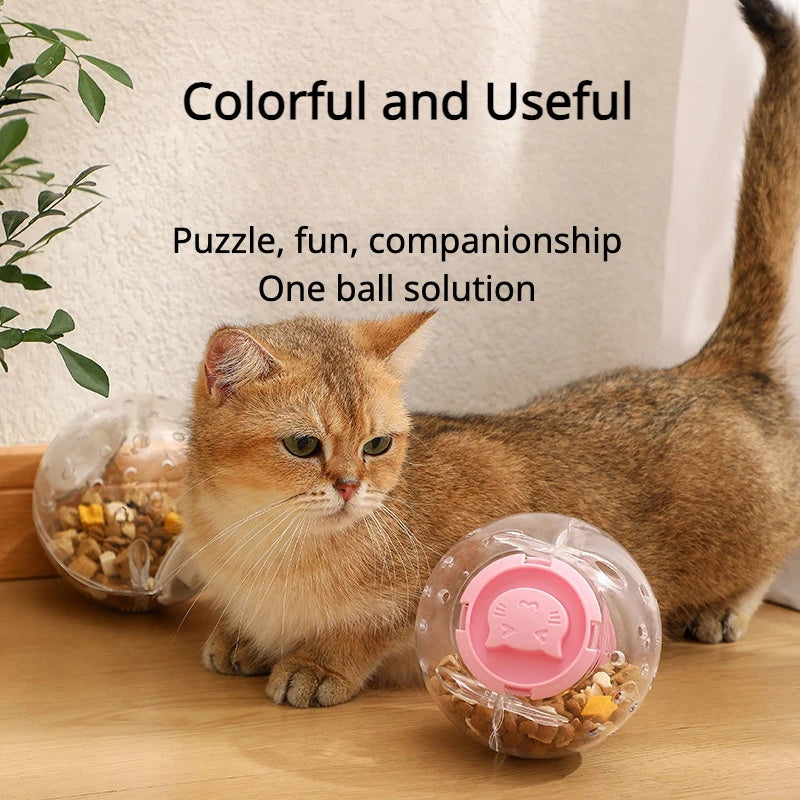 Dog Cat Slow Feeding Ball Food Leakage Smart Toy Feeder Treat Training Interactive Supplies Snuffle Dispenser Pet Accessories