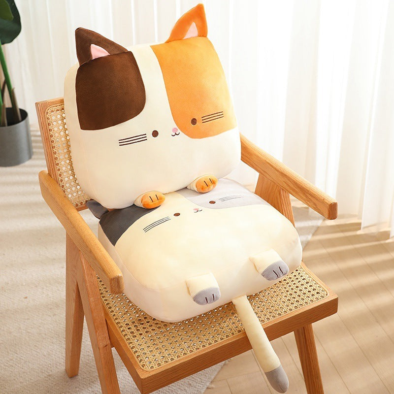 Square Cat Pillow Sleeping Plush Doll