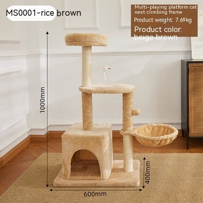 Cadre d'escalade en bois pour chat, fournitures pour animaux de compagnie, jouet Simple, résistant à l'usure, sans pellicules