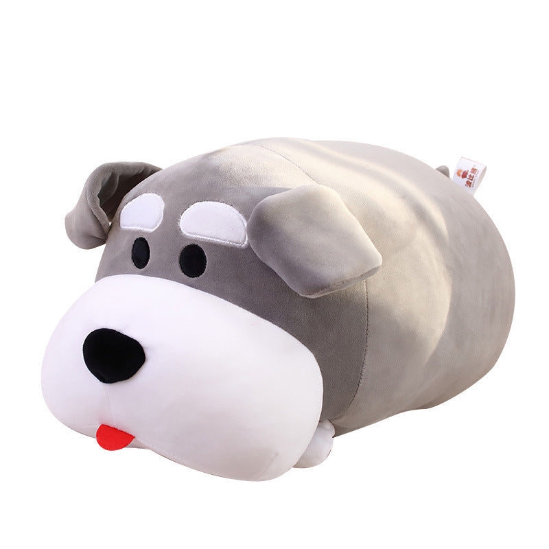 Cute Soft Lying Posture Schnauzer Doll Plush Toys