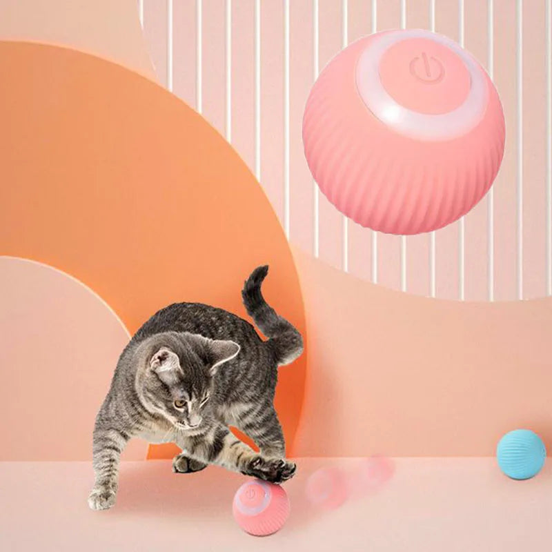 Jouets électriques de boule de chat jouets intelligents de chat de roulement automatique pour des jouets de chaton de formation de chats auto-mobiles pour le jeu interactif d'intérieur