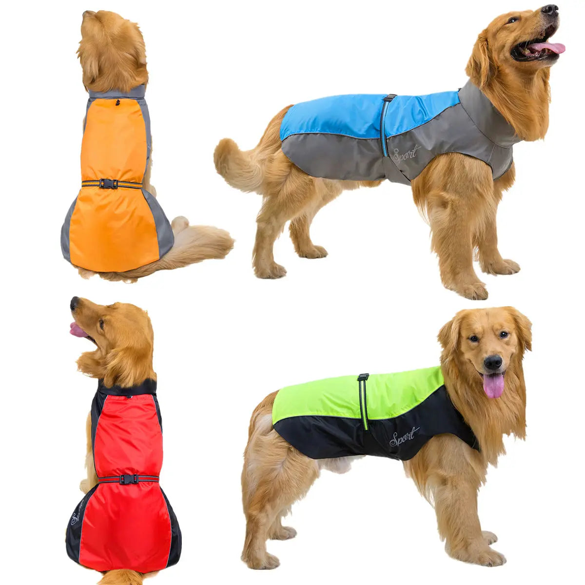 Chubasquero para perros y mascotas, chaquetas impermeables, chubasquero de asalto transpirable para perros grandes, ropa para gatos, suministros para mascotas 7XL 8XL 9XL, 2024