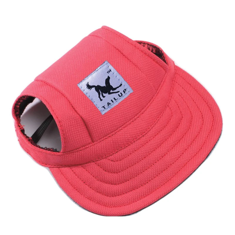 Sombrero para perros de verano, gorra de béisbol para perros al aire libre, accesorios de protección solar para perros pequeños de lona, ​​estilo de moda