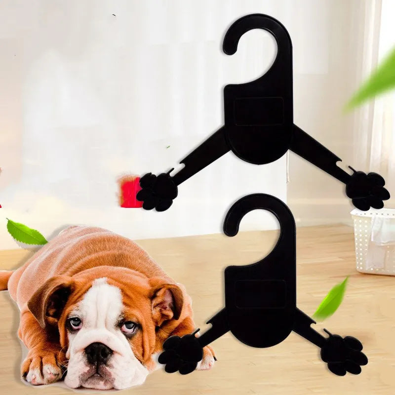 5pcs/lot Pet Clothes Plastic Hanger Non-slip Puppy Cat Coat Hangers Save-space Storage Pets Clothes Rack Dog Accessories