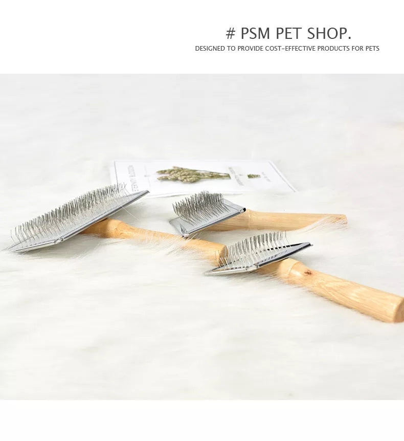 Peines para perros y gatos, cepillo de aseo de acero inoxidable para cachorros y perros, peine para quitar el pelo de gatitos, accesorios para herramientas de peluquero