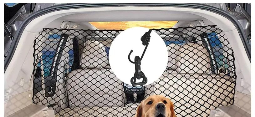 Dog Carrier Barrier Trunk Barrier for Dogs Travel Accessories Dog Protection Net Car Pet Carrier for Hatchback SUV Mesh Safe Net