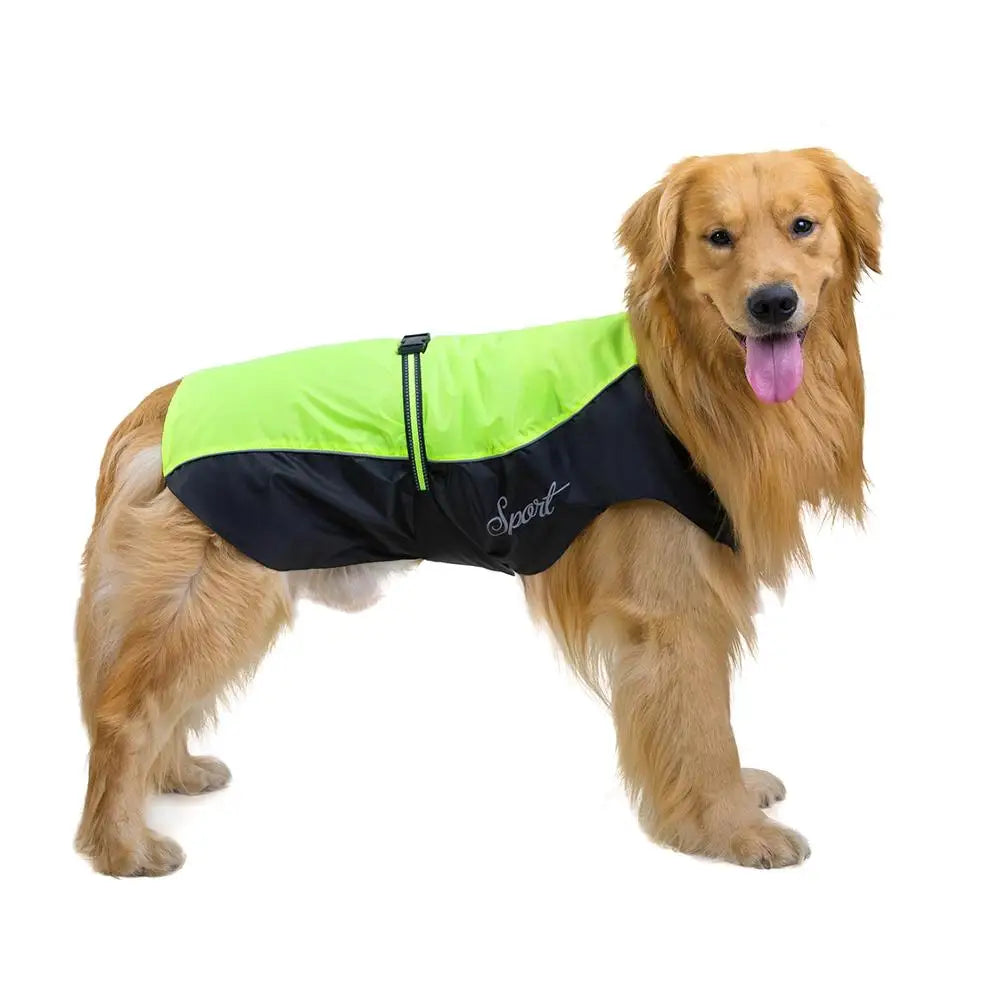 2024 Pet Dog Rain Coat Waterproof Jackets Breathable Assault Raincoat for Big Dogs Cats Apparel Clothes Pet Supplies 7XL 8XL 9XL