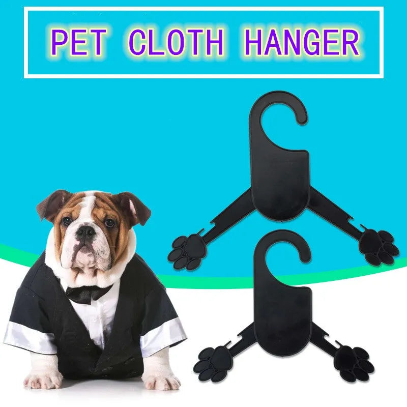 5pcs/lot Pet Clothes Plastic Hanger Non-slip Puppy Cat Coat Hangers Save-space Storage Pets Clothes Rack Dog Accessories