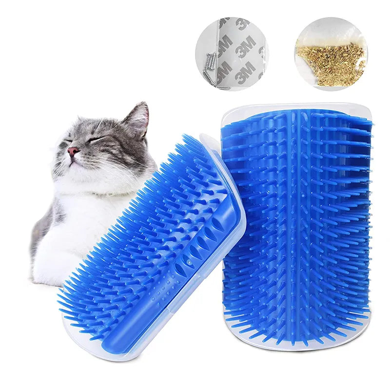 Cepillo para mascotas, peine, juguete para gatos, peine de masaje más suave para gatos con hierba gatera, rascador de cara para gatos, accesorios para cachorros y gatos