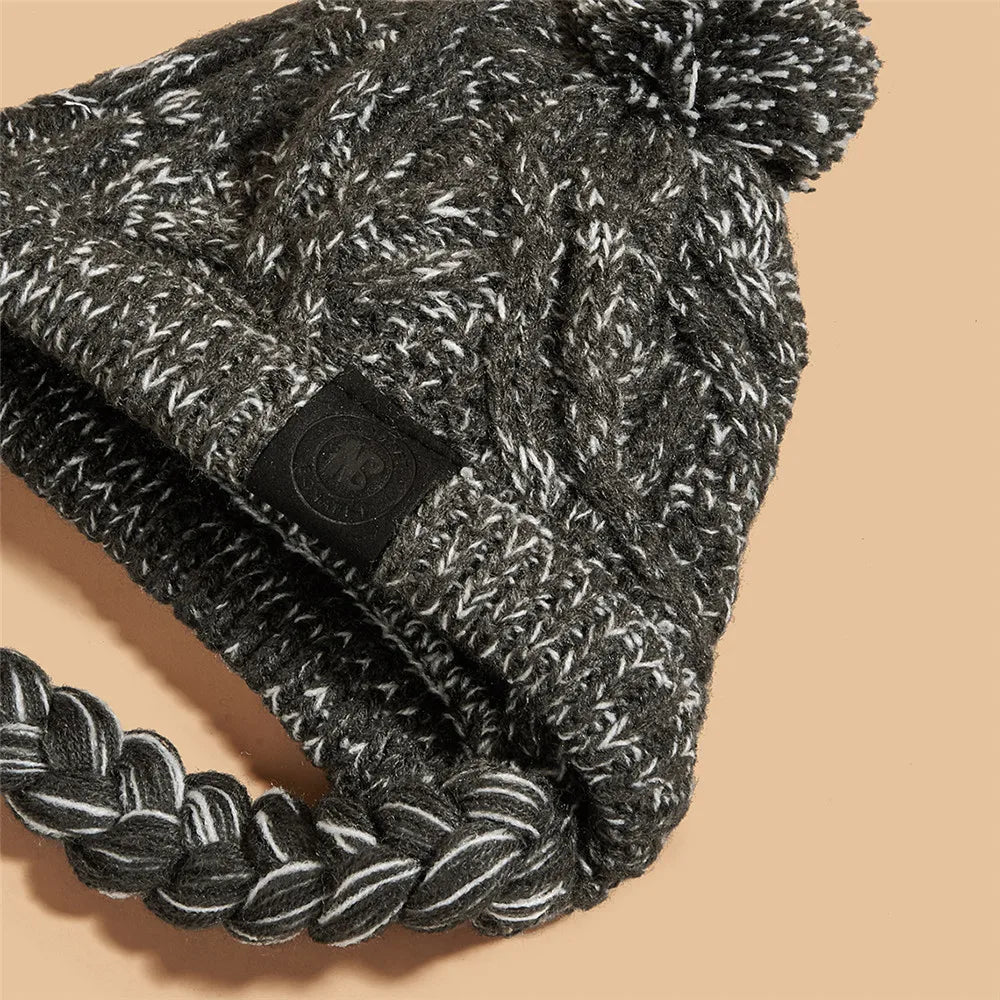 Gorro de Punto para Perros Gorro de Invierno cálido a Prueba de Viento para Perros con Orificios para las Orejas Gorro para Mascotas Ajustable Trenzado Gris Lindo Vestir Accesorios para Perros Estilo de Moda