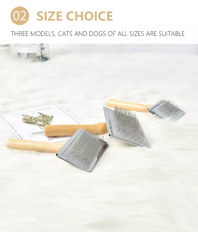 Peines para perros y gatos, cepillo de aseo de acero inoxidable para cachorros y perros, peine para quitar el pelo de gatitos, accesorios para herramientas de peluquero