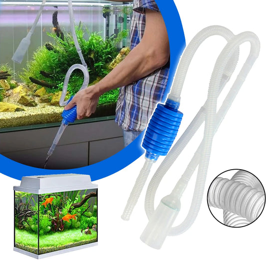 Bomba aspiradora de sifón para Acuario, accesorios para Acuario, cambiador de agua semiautomático, filtro de agua de grava