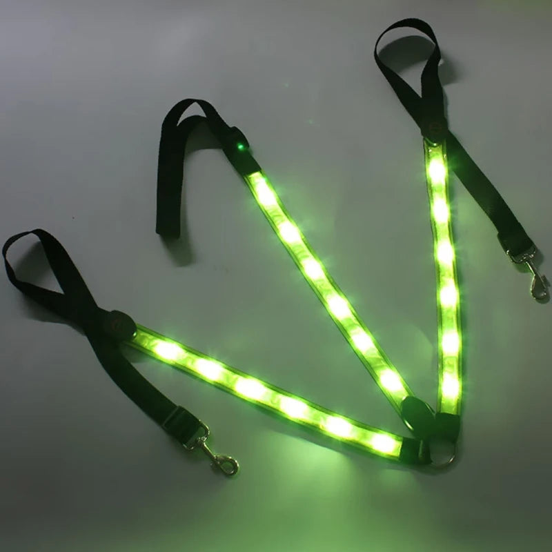 Arnés de correas para caballo, Collar, peto, luz LED Visible nocturna ajustable, cinturón para el pecho, equipo de conducción segura, novedad de 2021