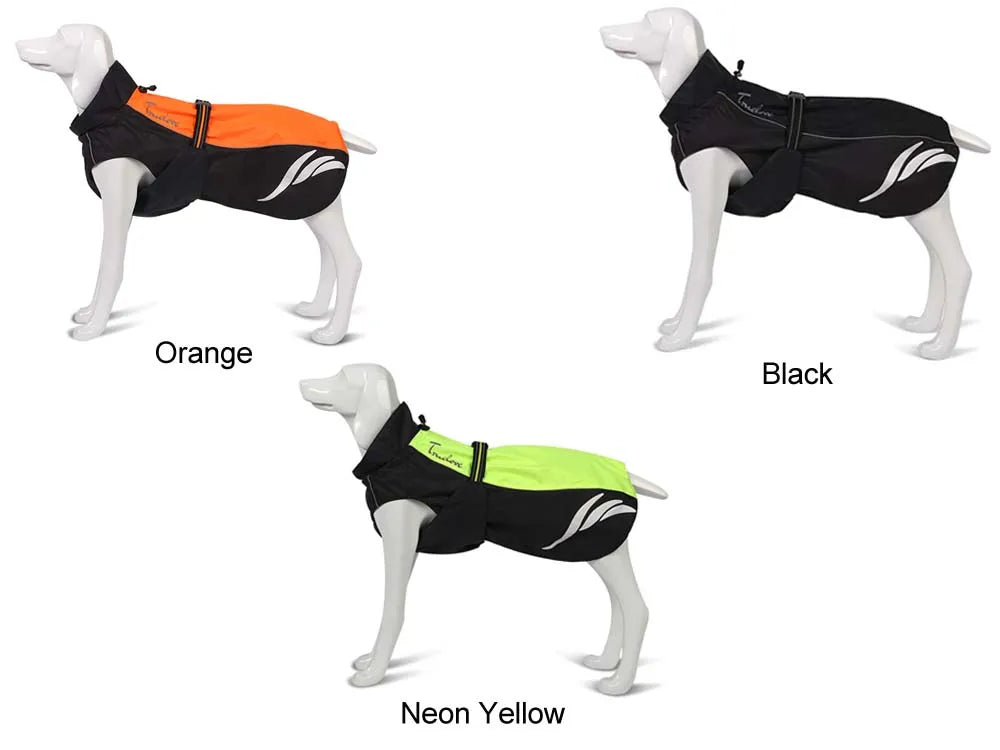 Chaleco de abrigo para perros Diseño impermeable Material reflectante Forro transpirable Productos para mascotas para todas las condiciones climáticas