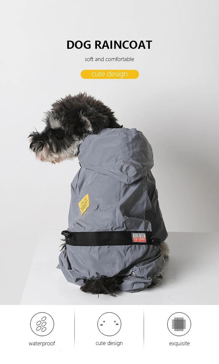 Chubasquero impermeable para perros de compañía, sudaderas con capucha para perros, abrigo de lluvia, ropa, chaquetas cortavientos para Bulldog Francés, Pug y Chihuahua