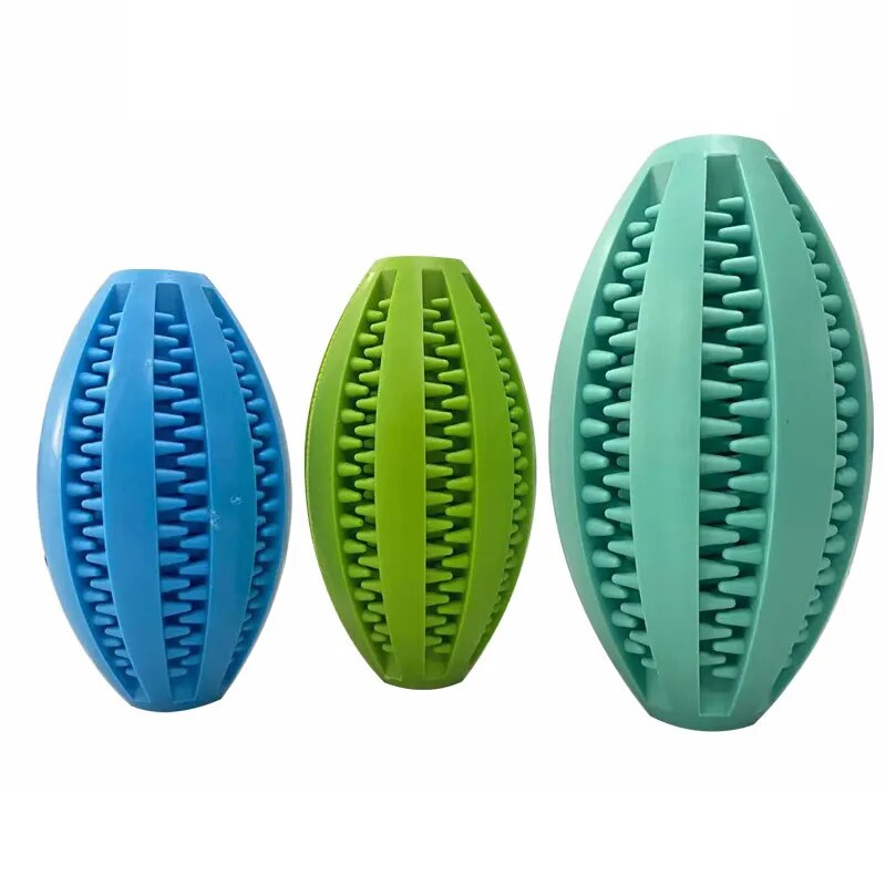 Juguetes para perros, pelota de goma elástica con fugas, divertidas bolas interactivas para Limpieza de dientes de mascotas, juguetes para masticar resistentes a mordeduras, 5cm/6cm/7cm/9cm/11cm